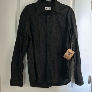 TELLASON NWT Japanese 100% cotton RegularFit long sleeve buttondown collar shirt
